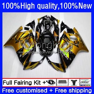 Körper für Honda CBR600 F2 CBR 600F2 600 F2 FS CC 600FS 1991-1994 COWLING GOLDEN BLACK 34NO.304 CBR600FS 600CC CBR600F2 91 92 93 94 CBR600CC 1991 1992 1993 1994 OEM-Verkleidung