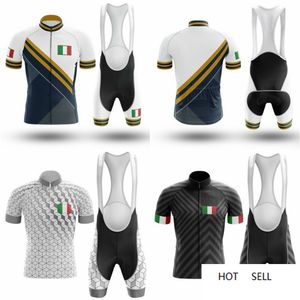 2020 Ny cykelteam Kortärmad Maillot Ciclismo Mäns Cykling Jersey Sommar Andas Bike Clothing Sets