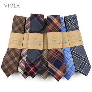 Plaid Striped Soft TR Fabric Tie 6.5cm Quality Skinny Necktie Tuxedo College Suit Party Tie For Men Women Gift Shirt Accessory Y1229