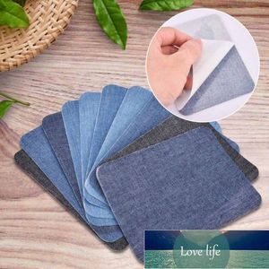 5 pcs Denim Patches DIY Ferro em Apliques Denim Elbow Joelho Do Joelho Adesivo Para Reparação Jeans Roupas e Calças Vestuário De Costura Preço de Fábrica Preço de Fábrica Qualidade