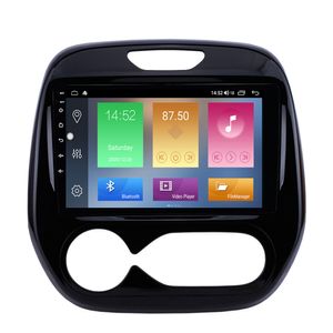 9 tums bil DVD-spelare Android 10 GPS-navigeringssystem för RENAULT CAPTUR CLIO Samsung QM3 2011-2016 Manuell A / C med WiFi Music USB