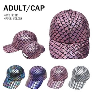 New fish scale baseball cap personality Street hip hop outdoor leisure cap hip hop hat party hats DB542