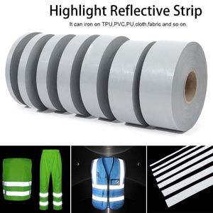 Wholesale safety reflective tape for clothing for sale - Group buy Wall Stickers Reflective Fabric Safety Protection Clothing Supplies DIY Strip Tape