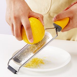 Köksredskap 304 Rostfritt stål Grater Multifunktionell Wide-Board Ost Chokladfartyg Citron Zest Shredder