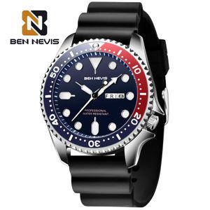 Ben Nevis Men's Watch Fashion Casual Mäns Bälte Non-Mechanical Quartz Klockor Explosionsskyddad Vattentät Lysande