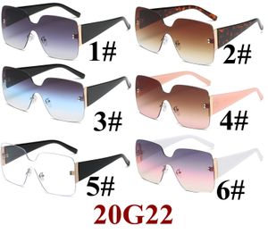 2021 übergroße Sonnenbrille Frauen Einteilige Linse Neue Mode Randlose Sonnenbrille Für Weibliche UV400 Schwarz Rosa Oculos Männer Marke Sonnenbrille 10PCS