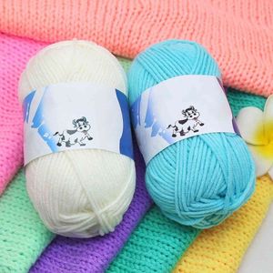 1PC DIY Crochet Yarn Milk Cotton Wool Yarn For Knitting Hand Knit Yarn To Knit Blanket Toy Wool To Crochet Threads Soft Y211129