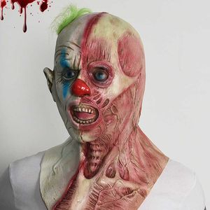 Halloween Dekoracja Maska Lateks Dwustronny Clown Bar Dance Dress Up Rekwizyty Nowa Charakter Przerażający nakrycia głowy