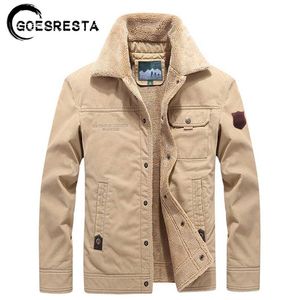Brand Winter Warm Thicken Jacket Parkas Coat Men High Quality Military Windbreaker Casual Fleece Large Size M-6XL 211217