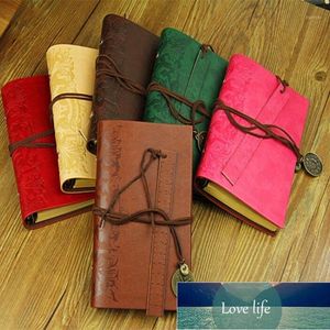 Notepads 1PCS Retro Classic Vintage Leather Bound Blank Pages String Journal Diary Notebook Sketchbook School Office Supply1 Factory price expert design Quality