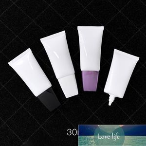 Platt 30g tom kosmetisk 30g mjuk rör makeup ansikte kropp vitare bas kontur cream lotion förpackning behållare resor flaskor fabrik pris expert design kvalitet