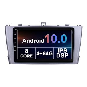 Bil DVD-spelare för Toyota Avensis 2009 2010 2011 2012-2015 10.1inch pekskärm Android Head Unit Support Carplay TPMS DVR OBD II Bakre kamera