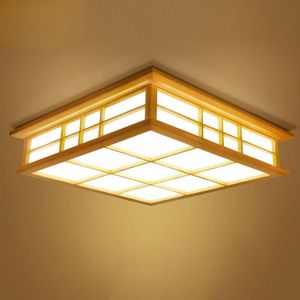 Ceiling lights Japanese style tatami lamp LED wooden ceiling lighting dining room bedroom lamp study room teahouse 0033