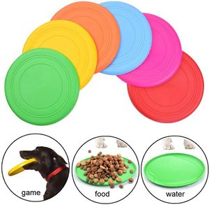 Alimento água tigela cão brinquedo voando discos treinamento silicone voando disco leve flutuante guerra de guerra jogar duplas