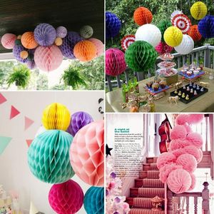 Honeycomb Ball Paper Lantern Ball Wiszące Okrągłe Lampy Latarnia Kid Urodziny Party Wedding Christmas Decoration 15 CM 20cm 25cm 30cm XVT0624