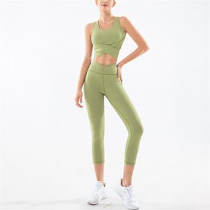 Frauen anzug Melody Fitness Anzug Sport Top Hohe Taille Nahtlose Gym Set Gestellte Yoga Hose Frauen Kleidung Weibliche