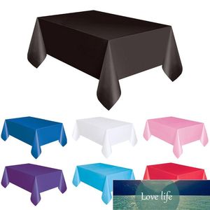 137 * 274 CMSOLID Cor Descartável Toalha de Tablecloth Kids Feliz Partido de Casamento Toalha de Tabela de Tabela de Tabela de Tabela de Promoção de Natal Festa de Natal Decoração Preço de Fábrica Especialista Qualidade