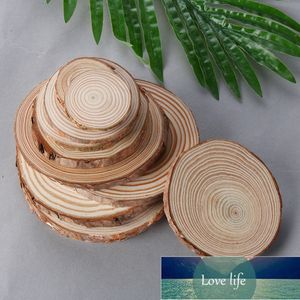 Natural Round Wood Coasters DIY Wooden Home Decor Cup Pad Tea Coffee Mug Drinks Holder Table Mat Kitchen Accessaries