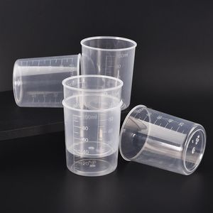 100ml 플라스틱 졸업 측정 컵 액체 컨테이너 에폭시 수지 실리콘 만드는 공구 투명 혼합 컵 DIY 혼합 공구