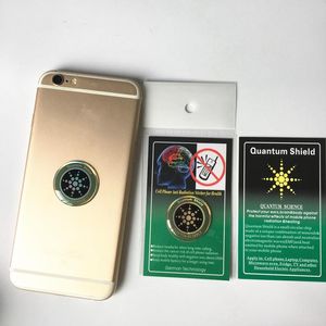 Hot Round Anti Radiation Quantum Shield Gadget For Cell Phone S10 Anti Electromagnetic EMF EMR Sticker Nano Shield