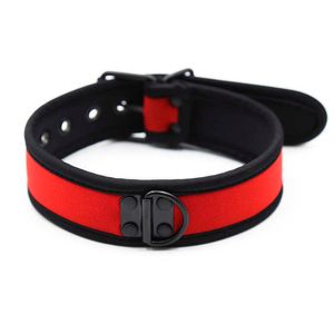 BDSM Collana del sesso Bondage Collare SM Giocattoli del sesso Fetish Sponge Choker Flirt Collana di donne esotiche Giochi per adulti per coppie P0816