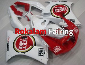 Fairing Branco Vermelho para Suzuki RGV 250 VJ 22 1990 1991 1993 1993 1994 RGV250 VJ22 RGV 250 90-94 Obras