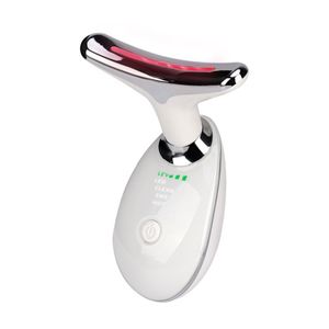 Electric Massager LED Photon Therapy Lifting Neck Face Care Wrinkle Remover Beauty Device Heating Skin Tighting Tool