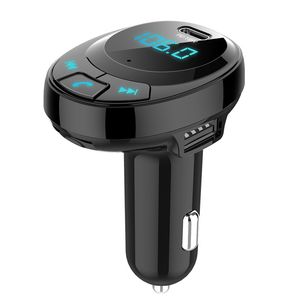 BT09 Bluetooth-Auto-MP3-Player unterstützt PD18W Auto-Schnellladung, Dual-USB-Smart-Ladegerät, Handy-Schnellladung
