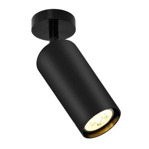 Deckenleuchten Artpad Luxtre Golden Black Spot Light Verstellbar 5W E27 Glühbirne inklusive Wohnzimmer Bar Küchenbettbett LED LAMPE