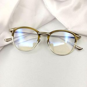 Fashion Sunglasses Frames Vintage Titanium Plate Glasses Frame Japanese Handmade Round Men's And Women's With Myopia Data Protection Against