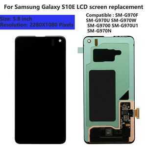 Do Samsung Galaxy S10E S10 E LCD Panele dotykowe Naprawa wymiany ekranu calowy Kompatybilny z SM G970F G970W G9700 G970U1 G970N Ekran Digitaliza
