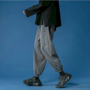 Spodnie sportowe męskie luźne stóp jesień dorywczo spodnie koreańskie wersja modna trend przystojny wszystkie mecz dziewięć-punkt 210526