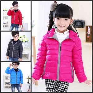 Wholesale 2018 Children's Outerwear Boy and Girl Winter Warm Hooded Coat Children Cotton-Padded Down Jacket Kid Jackets 3-10 Years 77 Y2