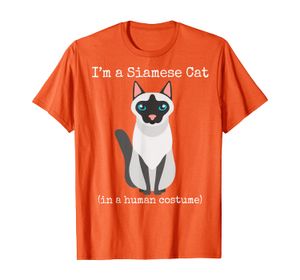 Siamese Cat Costume I'm a Siamese Cat in a Human Costume T-Shirt