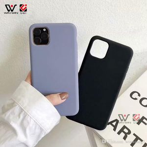 Custodie per telefoni resistenti alle macchie in silicone liquido diretto in fabbrica TPU antiurto per iPhone 6 7 8 11 12 Plus X XR XS Max Cover posteriore Shell all'ingrosso