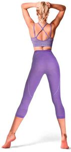 Calças de fitness seamless seamless calças de treino de alta cintura alta fêmea super elástico longo meia-calça fina meias para mulheres ginásio esportivo H1221