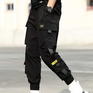 2021 New Men's Cargo Harem Pants Hip Hop Casual Male Joggers Trousers Fashion Streetwear Jogging Pants Japanese Style Clothes X0615