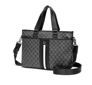 Mulheres Luxo Bolsa de Negócios de Bolsa de Laptop de Luito de 14 polegadas para homens Bolsas de ombro de couro de grande capacidade