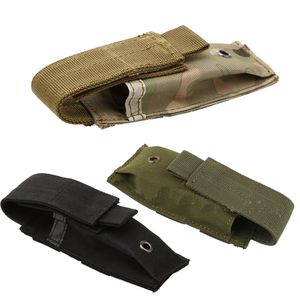 Taktiska ryggsäckar singelpistolmagasin påse knivs ficklampa sheath airsoft jakt ammo camo väskor taktiska midja packar yy29