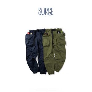 Surge Trójwymiarowe Szerokie Kieszenie Spodnie Cargo Cordura Tkanina Urban Outdoor Streetwear X0723