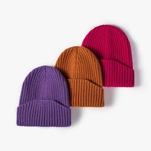 Beanie / Crânio Caps Moda Fashion Casual Gosjões de Lã Chapéu Sólido Inverno Quente Ao Ar Livre Gorras Para Mujer Czapka Zimowa Damska