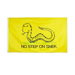 Hiçbir adımda SNEK bayrağı 3x5 ft çift dikiş afiş 90x150 cm parti hediyesi 68D polyester baskılı sıcak satış!