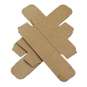 Brown Foldable Kraft Paper Package Boxes White Black Cosmetic Perfume Papers Box Oil Roller Bottle Storage