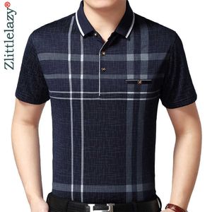 Prawdziwa Koszulka Koszulka Koszulka Koszulka Koszulka Polo Mężczyźni Plaid Polos Summer Pol Tee Shirts Mens Dress Sukienka Połushirt Jersey 1398 210623