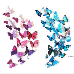 NewButterfly Duvar Sticker Colorfu Çıkarılabilir Duvar Çıkartmaları Süslemeleri Düğün Çocuk Odası Yatak Odası Kreş Mıknatıslar Kelebekler RRB11627