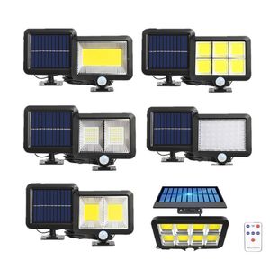 Lampada solare Sensore di movimento PIR per esterni IP65 Faretto a LED da giardino impermeabile adatto per la decorazione di passaggi di percorsi Luci stradali intelligenti