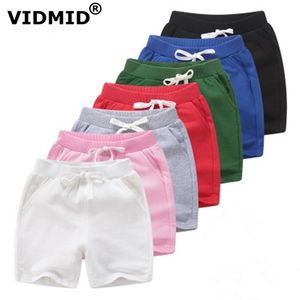Summer Cotton Children's Shorts For Boys Girls Beach trousers candy Colors Kids Casual Baby Clothing 7042 01 210622