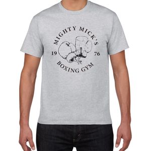 Boks Eldivenleri Spor Salonu toptan satış-Erkekler T Shirt Mighty Mick in Boks Salonu Philadelphia Boxer Vintage Stil Eldiven T Shirt Erkekler Pamuk Yüksek Kalite Boy T Gömlek