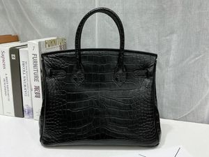 Realfine888 3A Perkin 30cm Bags Alligator Crocodile Leather Totes Handbags with Dust bag