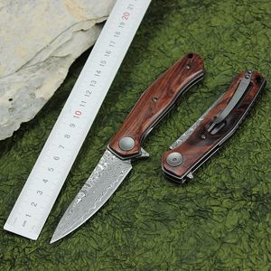 OEM KERSHAW 4020 Bearing Jakt Folding Kniv Damaskus Blade Outdoor Multi-Function Tool